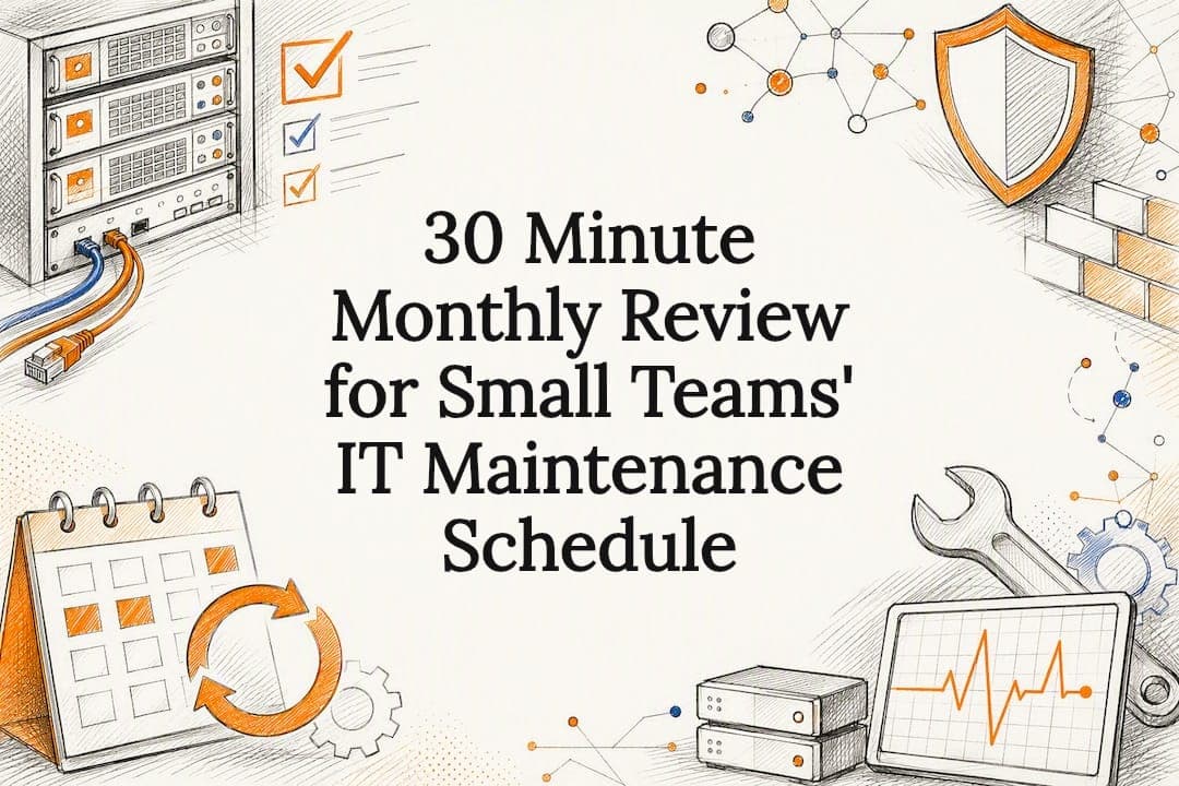 30 Minute Monthly Review for Small Teams' IT Maintenance Schedule