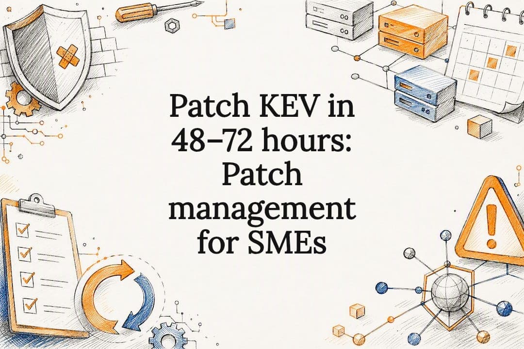 Patch KEV in 48–72 hours: Patch management for SMEs