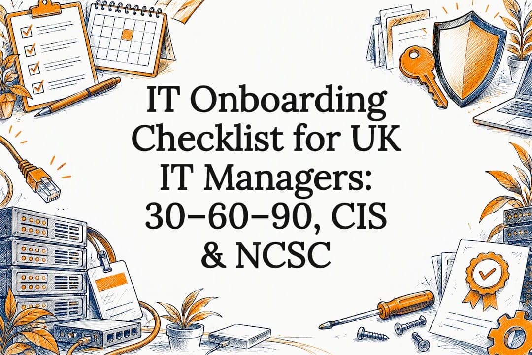 IT Onboarding Checklist for UK IT Managers: 30–60–90, CIS & NCSC
