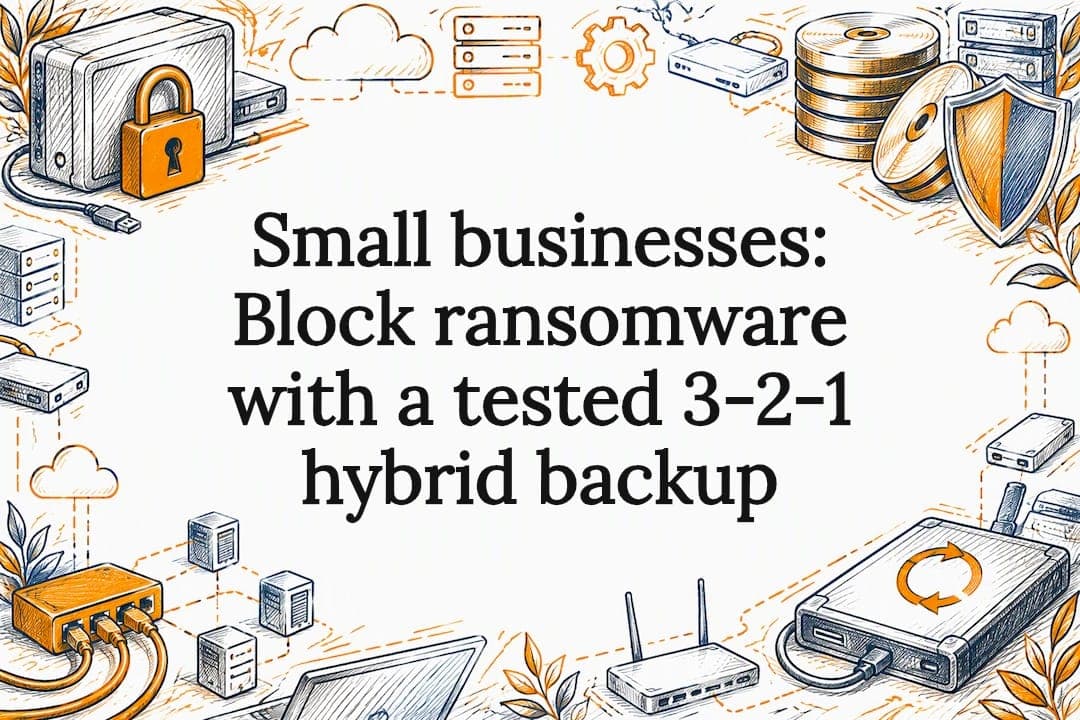 Small businesses: Block ransomware with a tested 3-2-1 hybrid backup