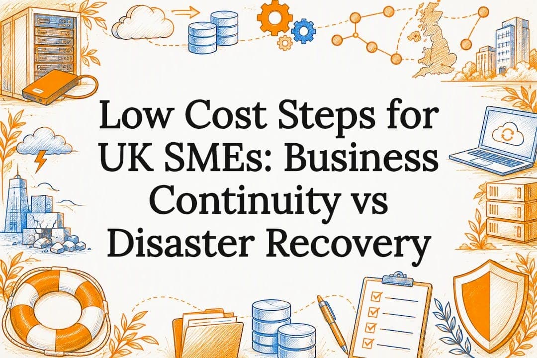 Low Cost Steps for UK SMEs: Business Continuity vs Disaster Recovery