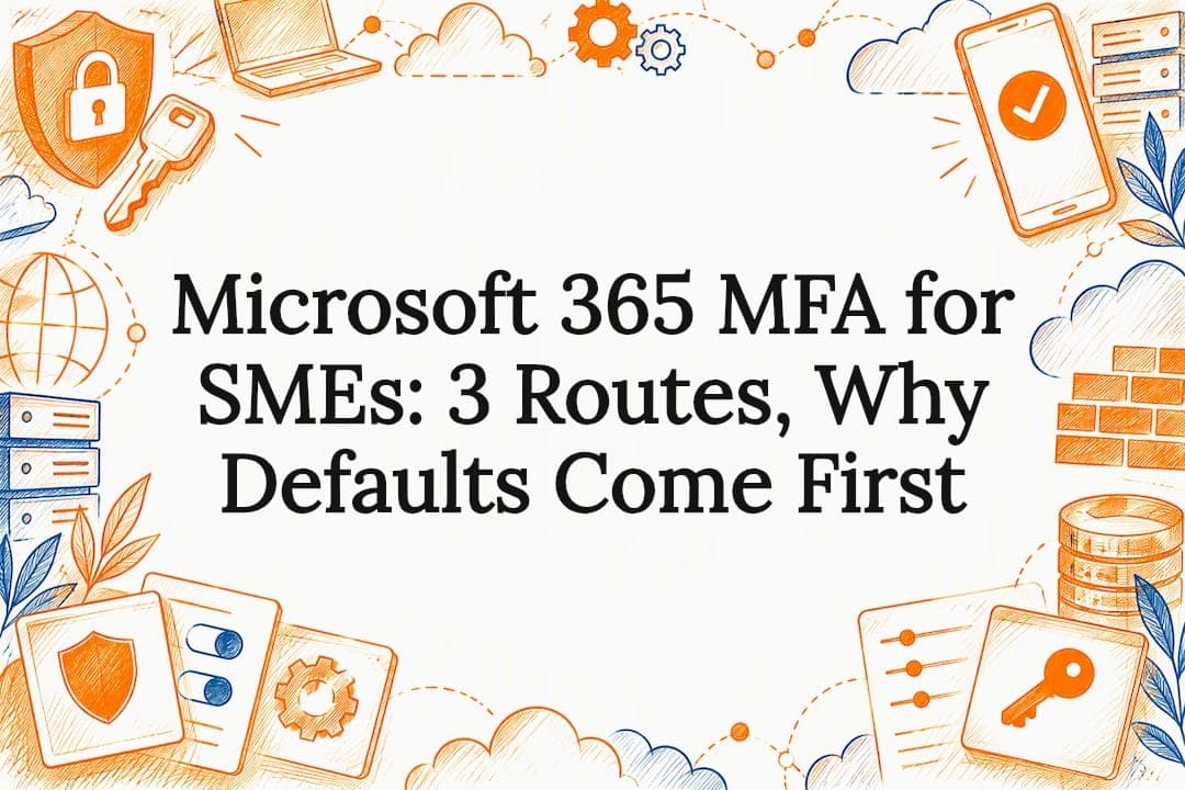 Microsoft 365 MFA for SMEs: 3 Routes, Why Defaults Come First